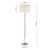 Dar Lighting Dar  DEL4950 Delta 1 Light Polished Chrome Floor Lamp 
