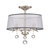 Elstead Lighting Elstead QZ-WHITNEY-SF Whintey Silver Semi-Flush Fitting