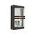 Elstead Lighting Elstead BASEL-E27-BLK-C Basel Black Clear Outdoor Wall Light