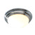 Dar Lighting Dar  BAR5250 Barclay 1 Light Polished Chrome Small Flush Light 