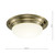 Dar Lighting Dar  BAR5275 Barclay 1 Light Antique Brass Small Flush Light 