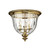 Elstead Lighting Elstead HK-CAMBRIDGE-F-B Cambridge Brass Flush Ceiling Fitting