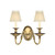 Elstead Lighting Elstead HK-CAMBRIDGE2 Cambridge Brass 2 Light Wall Fitting