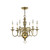 Elstead Lighting Elstead HK-CAMBRIDGE6 Cambridge Brass 6 Light Chandelier