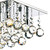 Dar Lighting Dar ABA5250 Abacus Polished Chrome 4 Light Flush Fitting 