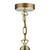 Dar Lighting Dar ARD866 Ardeche 1 Light Fluted Amber Glass Pendant 