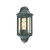 Elstead Lighting Elstead M8-2-MINI-BLACK Malaga Black Mini Half Wall Lantern