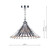 Dar Lighting Dar  ARD868 Ardeche 1 Light Fluted Clear Glass Pendant 