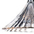 Dar Lighting Dar  ARD868 Ardeche 1 Light Fluted Clear Glass Pendant 