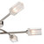 Dar Lighting Dar  MOR6446 Morgan Six Light Satin Chrome Semi-Flush 