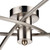 Dar Lighting Dar  MOR6446 Morgan Six Light Satin Chrome Semi-Flush 