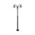 Elstead Lighting Elstead OS6-BLACK-C Oslo Black/Clear Outdoor Pillar Lantern