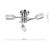 Dar Lighting Dar MOR0346 Morgan Three Light Satin Chrome Semi-Flush 