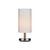 Dar Lighting Dar  TIC4133 Tico Satin Chrome Table Lamp 