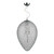 Dar Lighting Dar  FRO0550 Frost 4 Light Polished Chrome Pear Shaped Pendant 