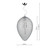 Dar Lighting Dar  FRO0550 Frost 4 Light Polished Chrome Pear Shaped Pendant 