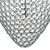 Dar Lighting Dar  FRO0550 Frost 4 Light Polished Chrome Pear Shaped Pendant 