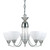 Endon Lighting Endon 1805-5SC 5 light satin chrome pendant