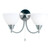 Endon Lighting Endon 1805-2SC Double Satin Chrome Wall Bracket