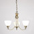 Endon Lighting Endon 1805-3AN 3 Light Antique Brass Pendant