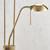 Endon Lighting Endon ROME-AN Antique Brass Uplighter with Reading Light