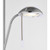 Endon Lighting Endon ROME-SC Satin Chrome Uplighter with Reading Light
