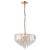 Endon Lighting Endon FARGO-14BP Brass Semi-Flush Plated Ceiling Pendant
