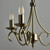 Endon Lighting Endon 2030-3AN 3 Light Antique Brass Traditional Fitting