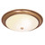Endon Lighting Endon 91121 Antique Brass Flush Ceiling Fitting