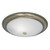 Endon Lighting Endon 91121 Antique Brass Flush Ceiling Fitting