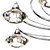 Dar Lighting Dar  LUT2350 Luther 10 Light Polished Chrome Semi Flush 