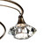 Dar Lighting Dar  LUT0675 Luther 6 Light Antique Brass Semi Flush Fitting 