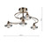 Dar Lighting Dar LUT0475 Luther 4 Light Antique Brass Semi Flush Fitting 
