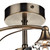 Dar Lighting Dar LUT0475 Luther 4 Light Antique Brass Semi Flush Fitting 