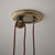 Endon Lighting Endon POLKA-AB 1 Light Antique Brass Rise and Fall Pendant