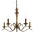 Endon Lighting Endon KORA-5AB 5 Light Antique Brass Ceiling Fitting