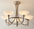 Endon Lighting Endon CAGNEY-5SC 5 Light Satin Chrome Ceiling Pendant