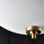 Endon Lighting Endon WELLES-3AB 3 Light Antique Brass Semi Flush Fitting