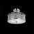 Endon Lighting Endon HUDSON-3CH 3 Light Chrome/Crystal Ceiling fitting