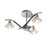 Endon Lighting Endon LANGELLA-3CH Langella 3 Light Polished chrome Semi Flush