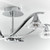 Endon Lighting Endon LANGELLA-5CH Langella 5 Light Polished chrome Semi Flush