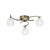 Endon Lighting Endon BOYER-3AB Boyer 3 Light Antique Brass Flush Fitting