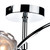Dar Lighting Dar lSEA0850 Seattle 8 Light Polished Chrome Semi Flush Fitting 
