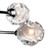 Dar Lighting Dar lSEA0850 Seattle 8 Light Polished Chrome Semi Flush Fitting 