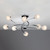 Dar Lighting Dar lSEA0850 Seattle 8 Light Polished Chrome Semi Flush Fitting 