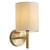 Endon Lighting Endon BRIO-1WBAB Brio 1 Light Antique Brass Wall Light