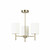 Endon Lighting Endon BRIO-3AB Brio 3 Light Antique Brass Ceiling Light