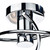 Dar Lighting Dar  SEA5350 Seattle 3 light Polished Chrome Semi Flush Fitting 