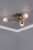 Dar Lighting Dar  SEA5375 Seattle 3 Light Antique Brass Semi Flush Fitting 