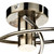 Dar Lighting Dar  SEA5375 Seattle 3 Light Antique Brass Semi Flush Fitting 
